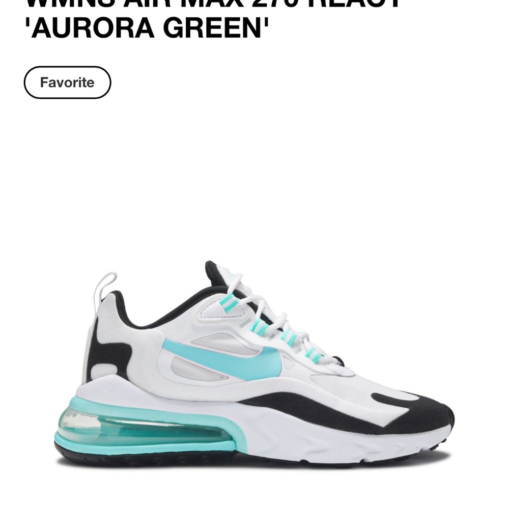 Nike Women's Air Max 270 React - White and Black